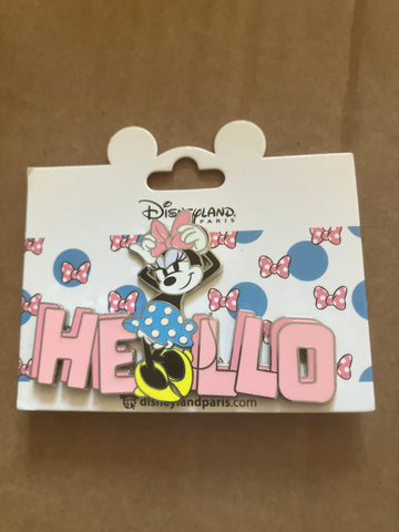 Minnie Mouse Hello Pin
