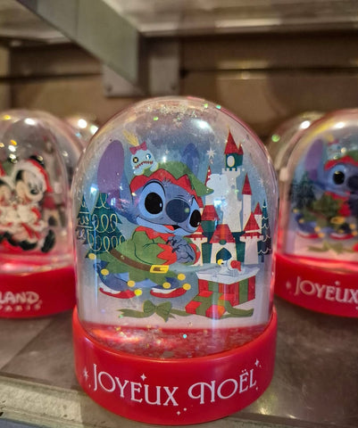 Stitch Micky Minnie Kerst Snowglobe