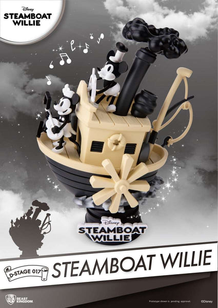 90th Mickey Anniversary - Steamboat Willie PVC Diorama