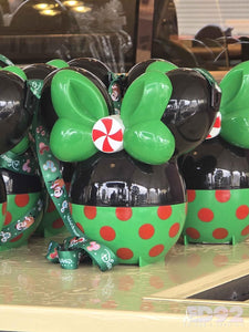 Cubo navideño de palomitas de maíz de Minnie Mouse