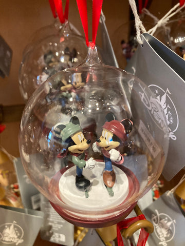 Mickey & Minnie Skating Ornament
