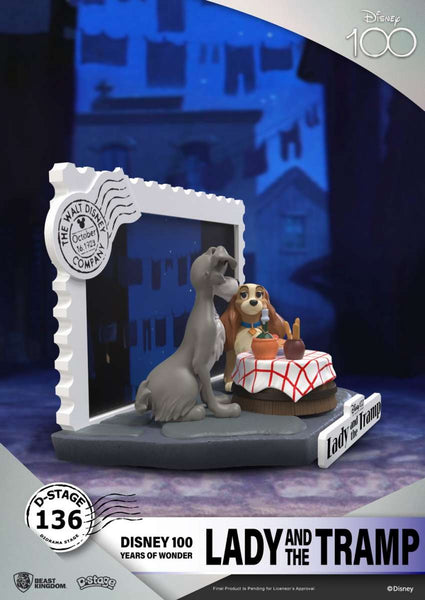 100th Anniversary - Lady and the Tramp PVC Diorama Statue