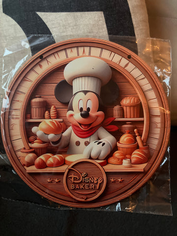 Mickey Mouse Bakker Sign