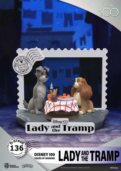 100th Anniversary - Lady and the Tramp PVC Diorama Statue