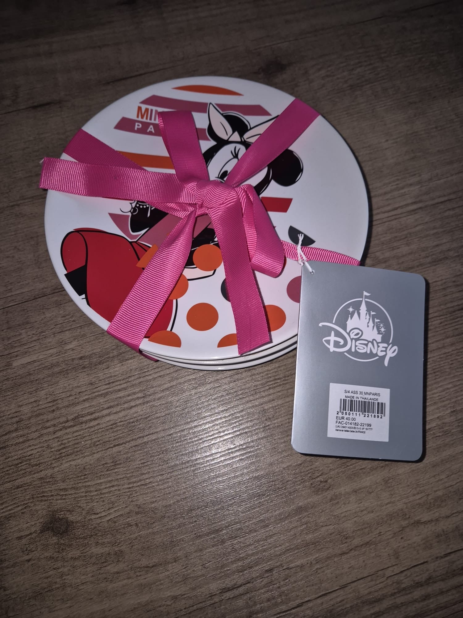 Juego de 4 platos de desayuno Minnie Mouse