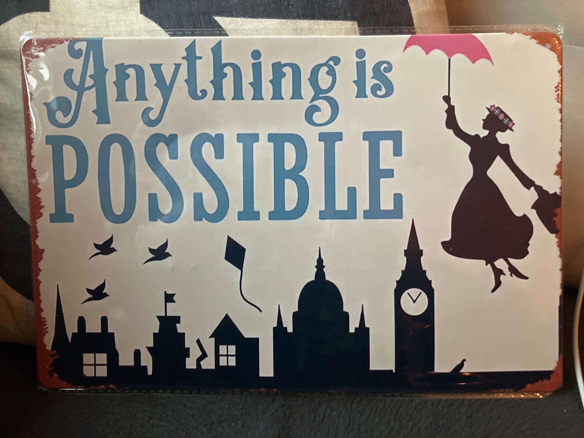 Mary Poppins Metal Sign