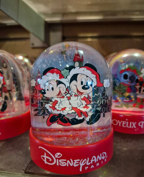 Stitch Micky Minnie Kerst Snowglobe