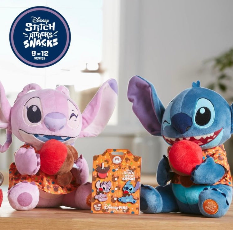 Stitch & Angel Pluche Snack Attack Set 9/12