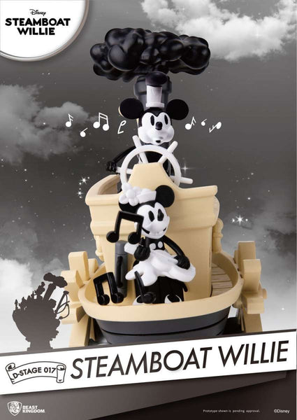 90th Mickey Anniversary - Steamboat Willie PVC Diorama