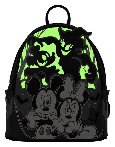 Mickey & Minnie by Loungefly Mini Backpack Ghost Light Up Glow Bags