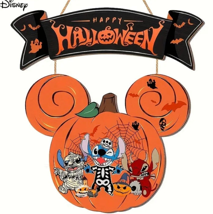 Stitch Houten Halloween Disney Bord