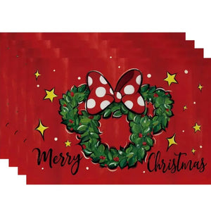 Kerst Placemat Polyester Disney set of 4