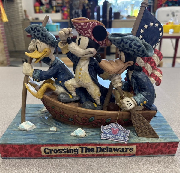 Signed Jim Shore Traditions Crossing The Delaware “unstoppable hero’s”