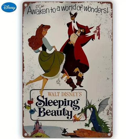 Sleeping Beauty Disney Metal Sign