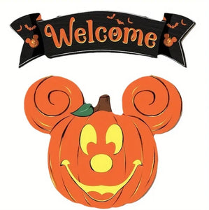 Mickey Mouse Halloween Stecktafel aus Holz