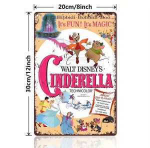 Cinderella Disney Metal Sign