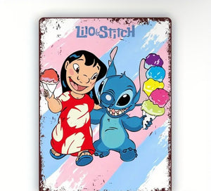 Lilo & Stitch Disney Metal Sign