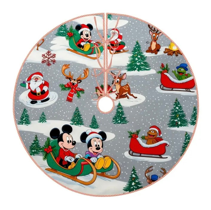 Weihnachtsbaumteppich Mickey &amp; Minnie