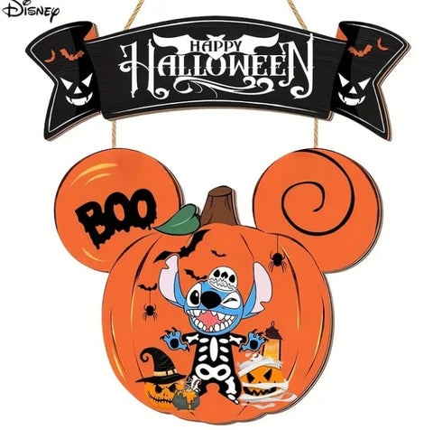 Stitch Halloween Wooden Disney Sign