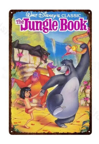 Jungle Book Metalen Bordje