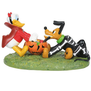 Donald Duck & Pluto Halloween Dept 56 Beeldje