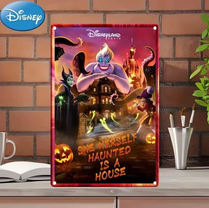 Villains Halloween Disney Metal Sign