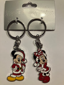 Mickey & Minnie Kerst Sleutelhanger