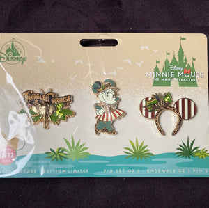 Jungle Cruise Minnie Mouse Attraction Set Pin