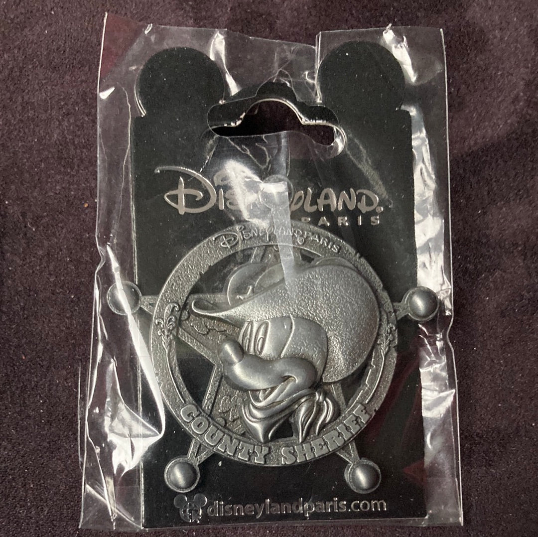 Mickey Mouse Cowboy Logo Pin